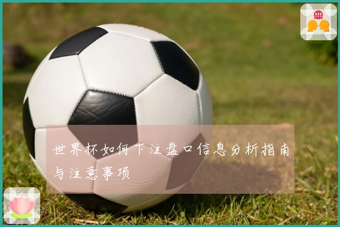 世界杯如何下注盘口信息分析指南与注意事项