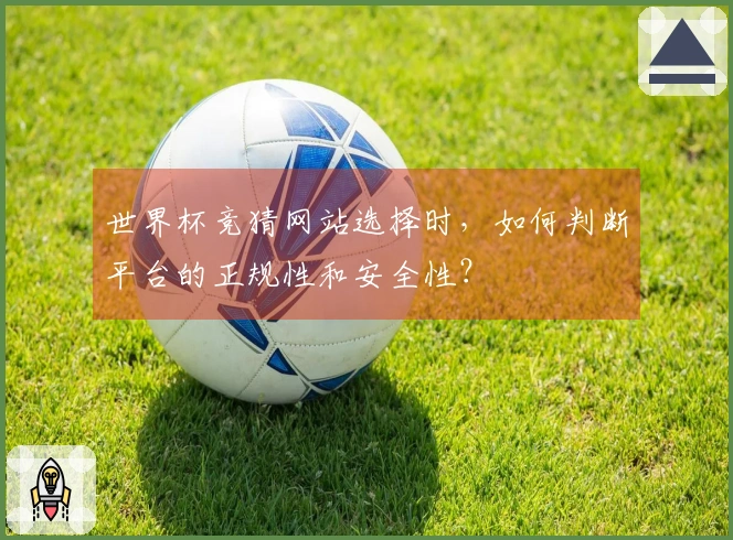 世界杯竞猜网站选择时，如何判断平台的正规性和安全性？